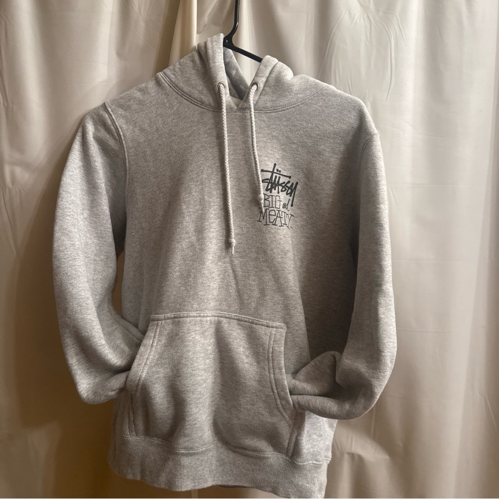 Stussy Light Gray Men's Hoodie - Picture 3 of 7